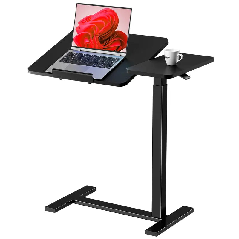 Mobile Vertical Rolling Laptop and Desktop Desk